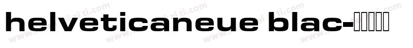 helveticaneue blac字体转换